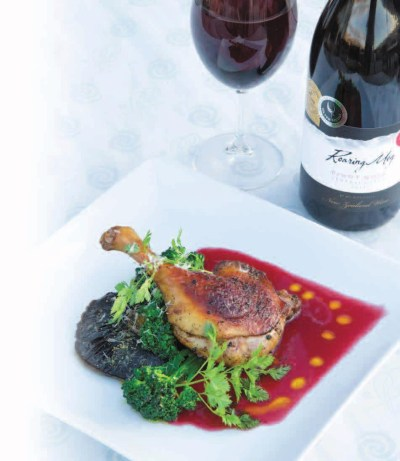 Duck with Raspberry & Cassis Sauce